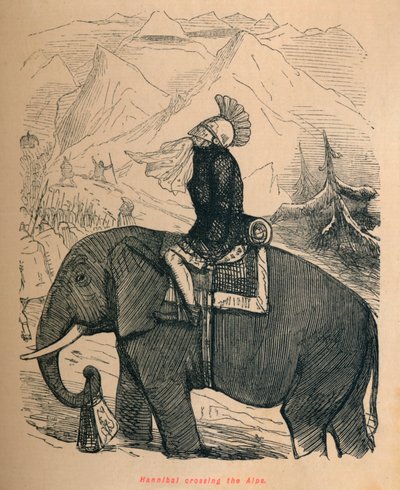 Hannibal Alpleri geçerken, 1852 by John Leech