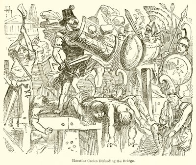 Horatius Cocles, Köprüyü Savunuyor by John Leech