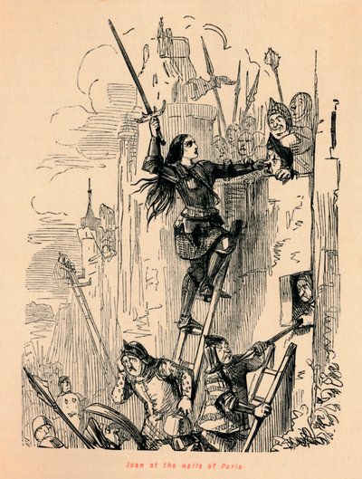 Paris duvarlarında Joan, by John Leech