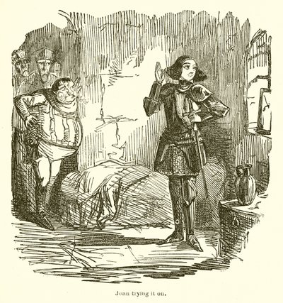 Joan üzerinde çalışıyor by John Leech