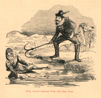 King James, 1897'de New River'dan kurtarıldı. by John Leech