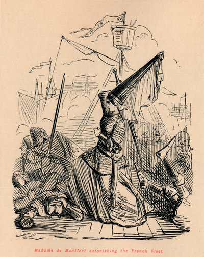 Madam de Montfort Fransız Filosunu şaşırtıyor, c1860, c1860 by John Leech