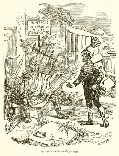 Kartaca Harabelerinde Marius by John Leech