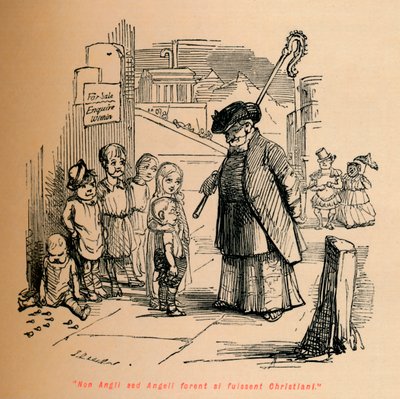 İngiliz olmayacaklardı, ama Hristiyan olsaydılar melek olacaklardı, c1860, c1860 by John Leech