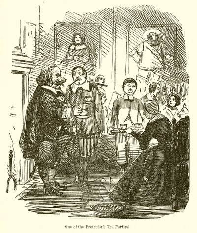 Koruyucunun Çay Partilerinden biri by John Leech