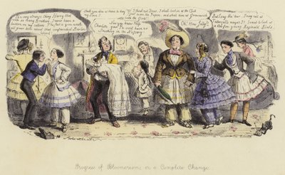 Bloomerizmin İlerlemesi veya Tam Bir Değişim by John Leech