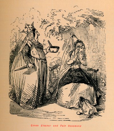 Kraliçe Eleanor ve Güzel Rosamond, c1860, c1860 by John Leech