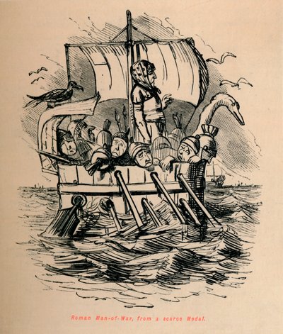 Romalı Savaş Adamı, kıt bir Madalyadan, 1852 by John Leech