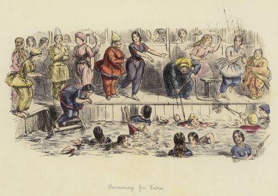 Bayanlar için Yüzme by John Leech