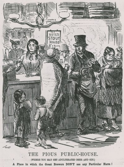 Sahte bira ve cin alabileceğiniz Dindar Halk Evi by John Leech