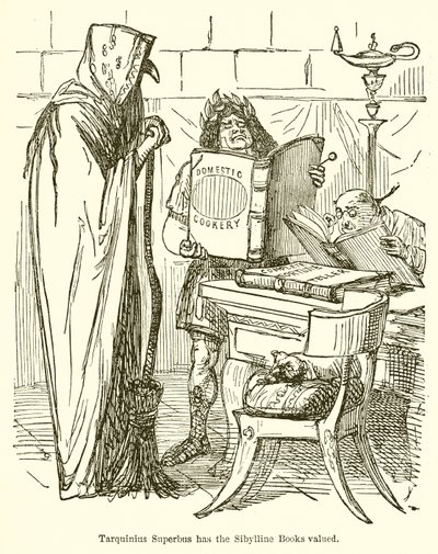 Tarquinius Superbus, Sibylline Kitaplarına Değer Verdi by John Leech