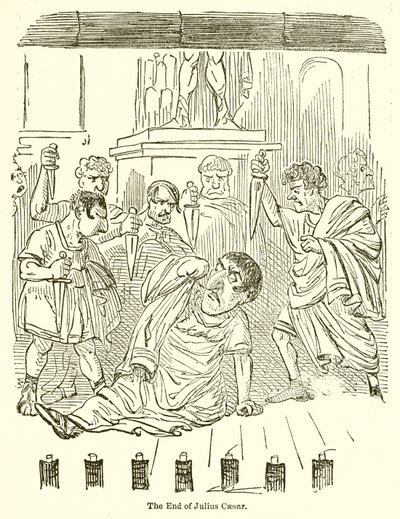 The End of Julius Caesar  by John Leech