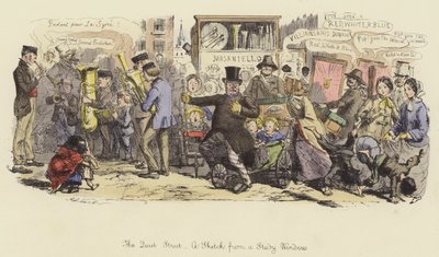 Sessiz Sokak, Çalışma Penceresinden Bir Eskiz by John Leech