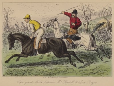 Bay Flintoff ve Jack Rogers arasındaki harika maç by John Leech
