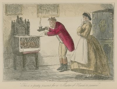 This is a pretty present for a Master of Hounds to receive  by John Leech