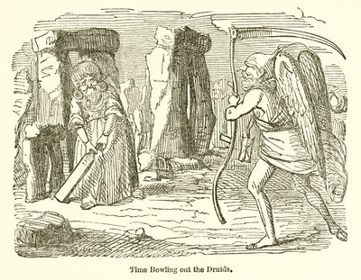 Druidlerle Bowling Oynama Zamanı by John Leech