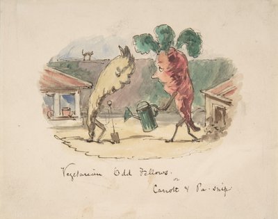 Vejetaryen Odd Fellows: veya, Carrott ve Pa-Snip, 1837-64. by John Leech