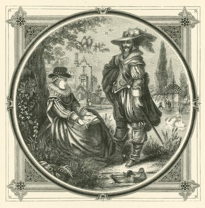Kuş tüyü birbirine akın edecek (gravür) by John Leighton