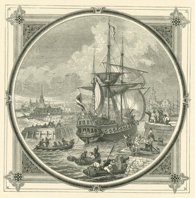 Yağlı domuzu yağlayın (gravür) by John Leighton
