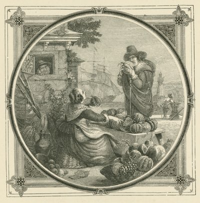 Kavunlar gibi, dostlar da bol bulunur, yirmide bir tanesi bile iyi değildir (gravür) by John Leighton
