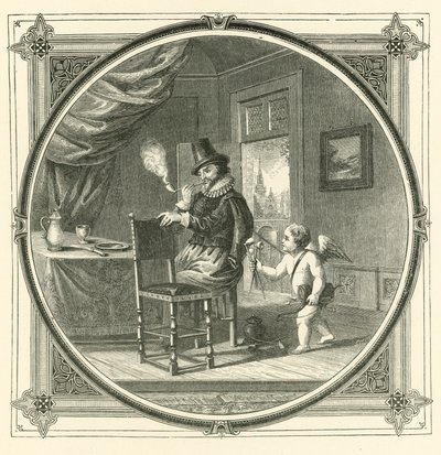 Duman aşıkların yemeğidir (gravür) by John Leighton