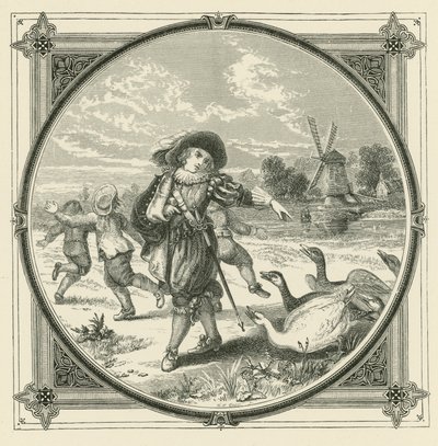 Kaz iyi tıslar ama ısırmaz (gravür) by John Leighton