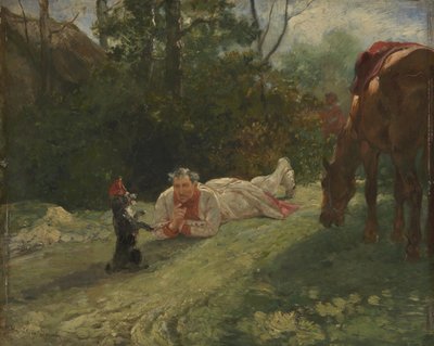 Gösteri Köpek, c. 1875 by John Lewis Brown