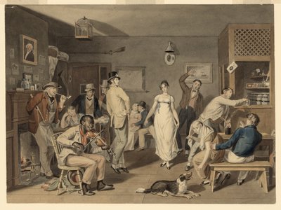 Bar dansı by John Lewis Krimmel