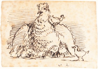 Tavuklar ve Civcivler by John Linnell