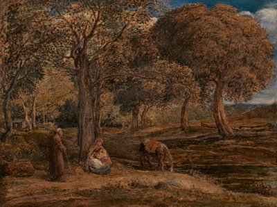 Geri Kalanlar Mısır'a Uçuşta by John Linnell