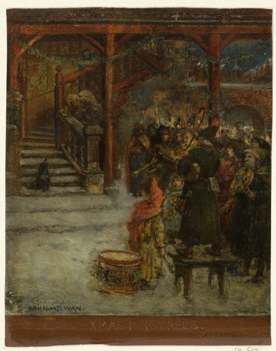 Şarkı söyleyen ve müzik yapan figürler grubu by John Macallan Swan