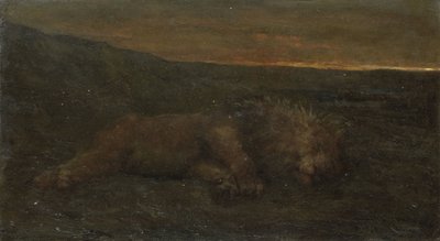 Gece Uyuyan Aslan by John Macallan Swan