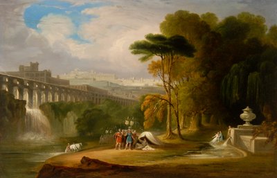 Alexander ve Diogenes (gemide yağ) by John Martin