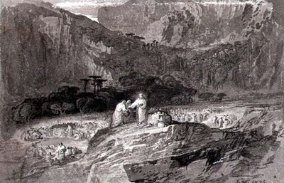 Beş Bin kişiyi beslemek by John Martin
