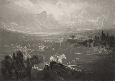 Cennet-Mutluluk Nehirleri ..., c.1827 (mezzotint) by John Martin