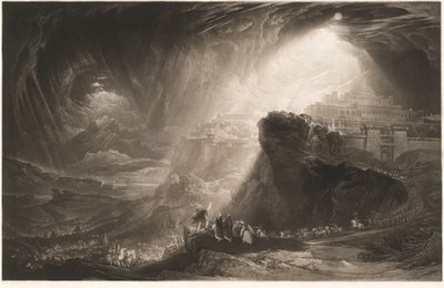 Joshua, Güneşe Hareketsiz Kalmasını Emrediyor by John Martin