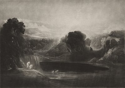 Cennet--Adem ve Havva--Sabah İlahisi, c.1827 (mezzotint) by John Martin