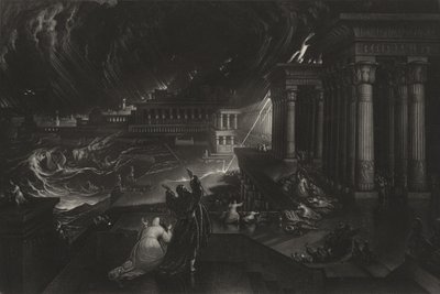 Yedinci Veba, c.1824 (mezzotint) by John Martin