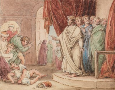 Ananias'ın Ölümü by John Martin