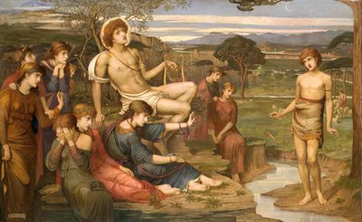 'Apollon ve Marsyas', 1879 by John Melhuish Strudwick