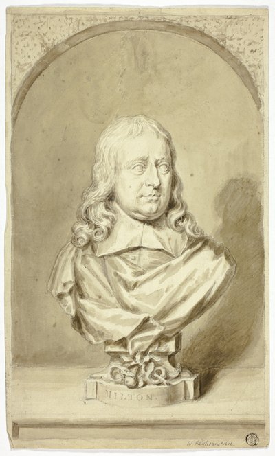 Milton büstü by John Michael Rysbrack