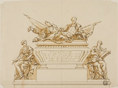 Marlborough İlk Dükü Anıtı için Gerçekleştirilmemiş Tasarım by John Michael Rysbrack