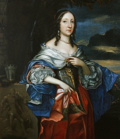 Elizabeth Claypole olduğu düşünülen bir bayanın portresi by John Michael Wright