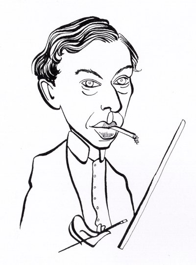 Ernst Ludwig Kirchner, karikatür by John Minnion