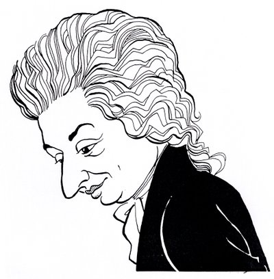 Wolfgang Amadeus Mozart - karikatür by John Minnion