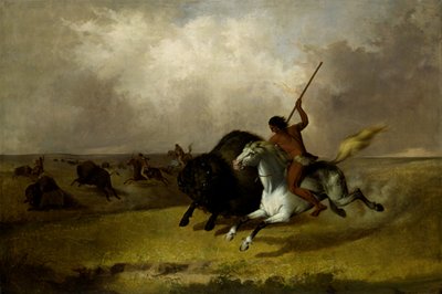 Güneybatı Çayırlarında Buffalo Avı, 1845. by John Mix Stanley