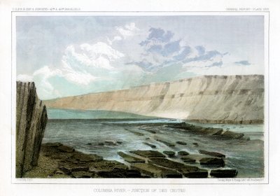 Columbia Nehri, Des Chutes Kavşağı, 1856. by John Mix Stanley
