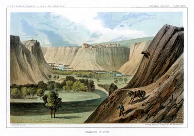 Marias Nehri, Montana, ABD, 1856. by John Mix Stanley