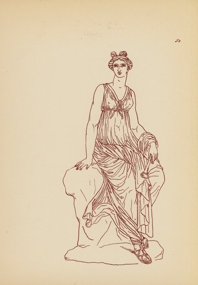 Antik Yunan Kadın Kostümü (lito) by John Moyr Smith