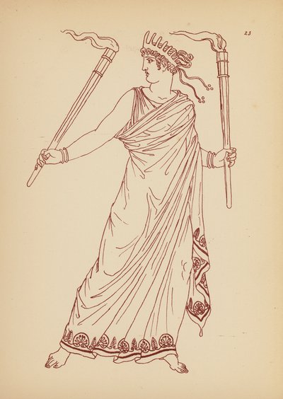 Antik Yunan Kadın Kostümü (lito) by John Moyr Smith